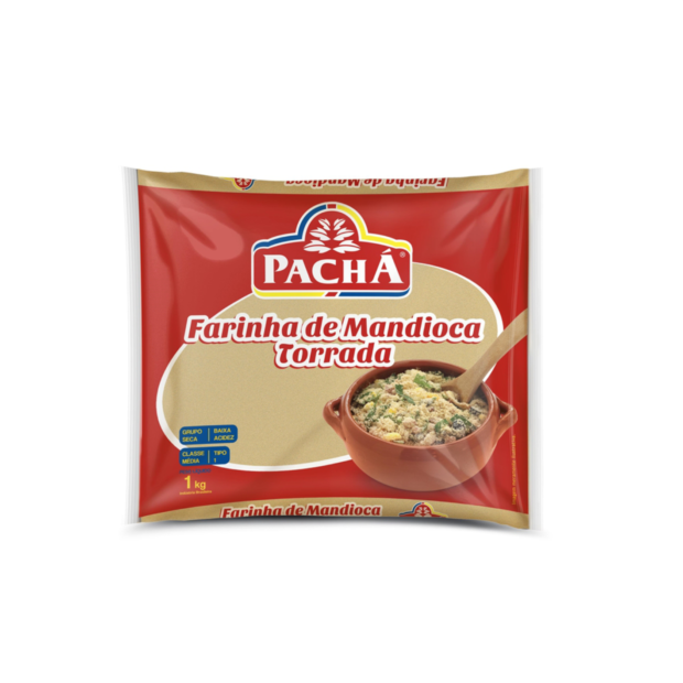 PACHA FARINHA DE MANDIOCA  TORRADA 10X1kg – REF: PA-0005 - UNICENA