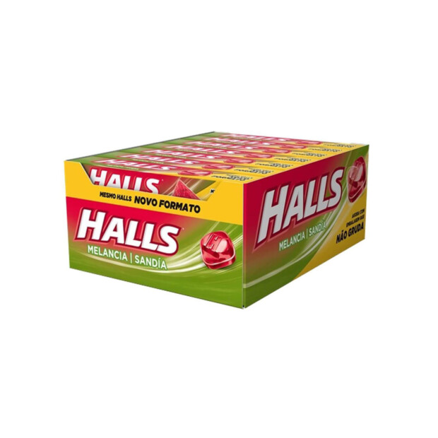 HALLS MELANCIA DISPLAY 21 UNI – REF: AD-0004 - UNICENA