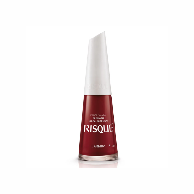 RISQUE ESMALTE VERMELHO CARMIM 6X8ml – REF: RI-0005 - UNICENA