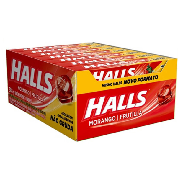 HALLS MORANGO DISPLAY 21 UNI – REF: AD-0005 - UNICENA