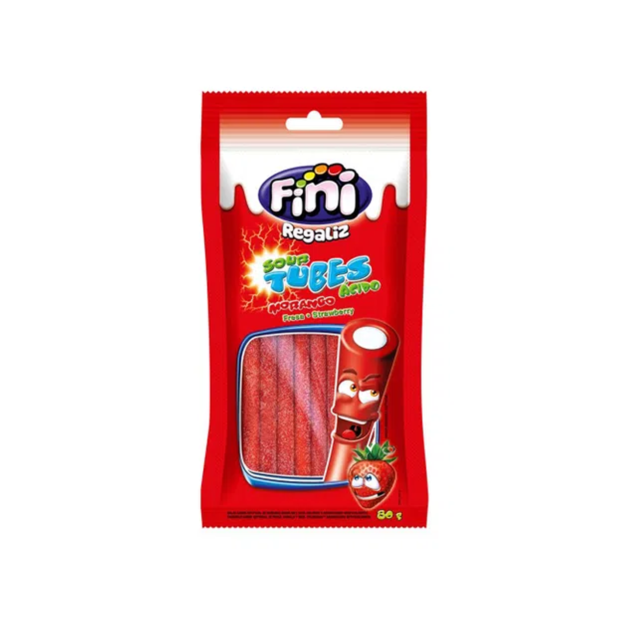 FINI TUBES MORANGO CITRICO 12X80gr – REF: FI-0014 - UNICENA