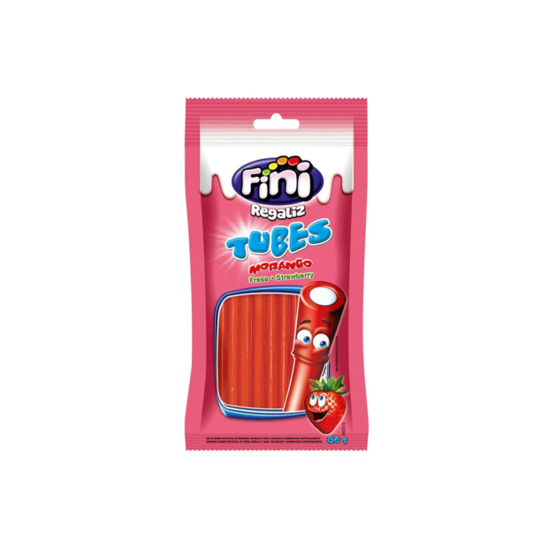 FINI TUBES MORANGO 12X80gr – REF: FI-0001 - UNICENA