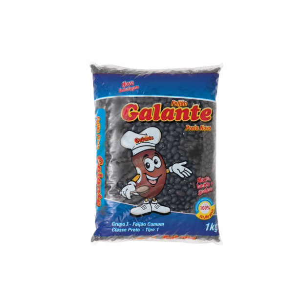 GALANTE FEIJÃO PRETO 10X1KG – REF: GT-0002 - UNICENA