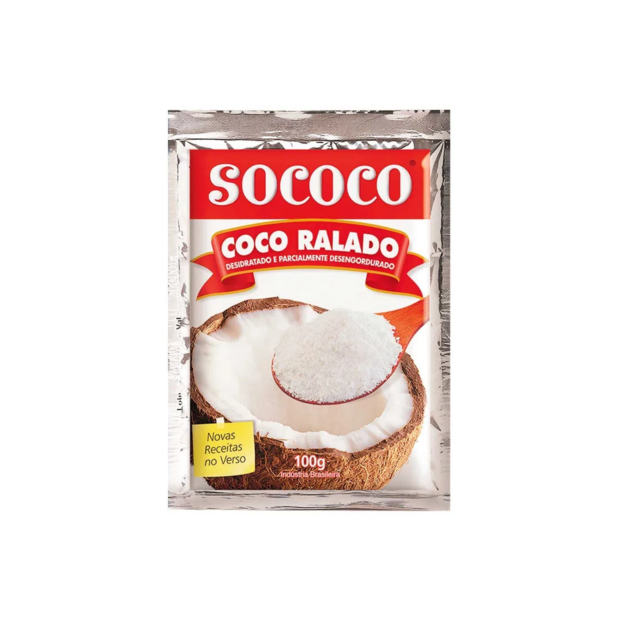 SOCOCO COCO RALADO NAO ADOCADO 24X100gr – REF: SO-0001 - UNICENA