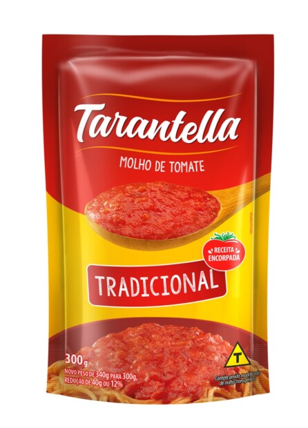 TARANTELLA MOLHO DE TOMATE 24X300gr – REF: TA-0001 - UNICENA