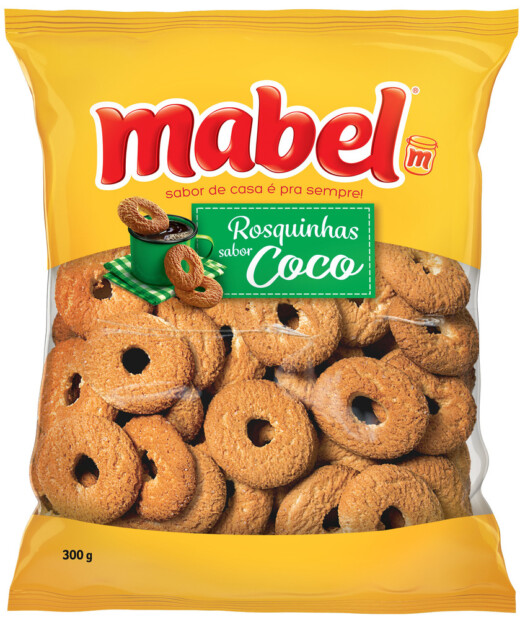 MABEL ROSQUINHA DE COCO 32X300gr – REF: MB-0010 - UNICENA