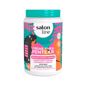 SALON LINE DEFINICAO MAXIMA LIBERADO CREME PARA PENTEAR 6x1000ml – REF: SL-95701 - UNICENA