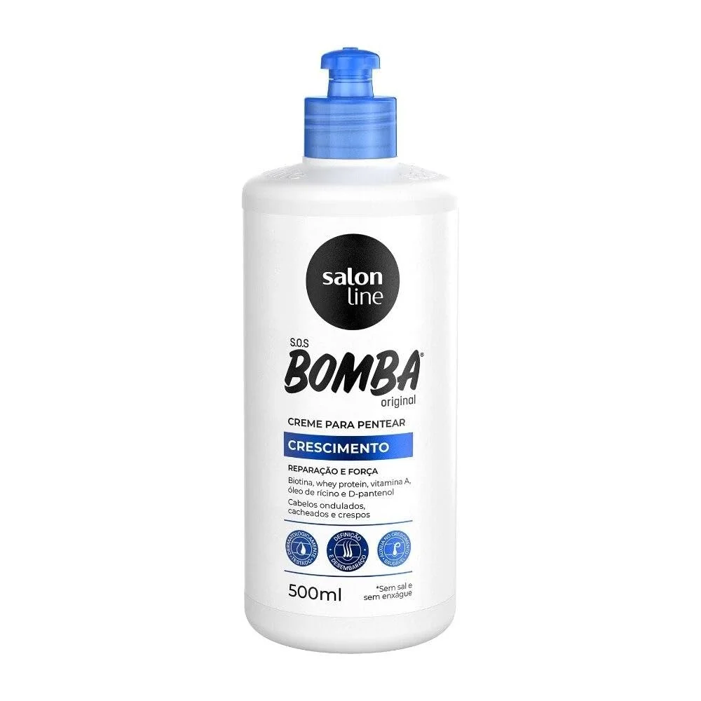 SALON LINE SOS BOMBA VITAMINAS CREME PARA PENTEAR 6x500ml – REF: SL-95166 - UNICENA