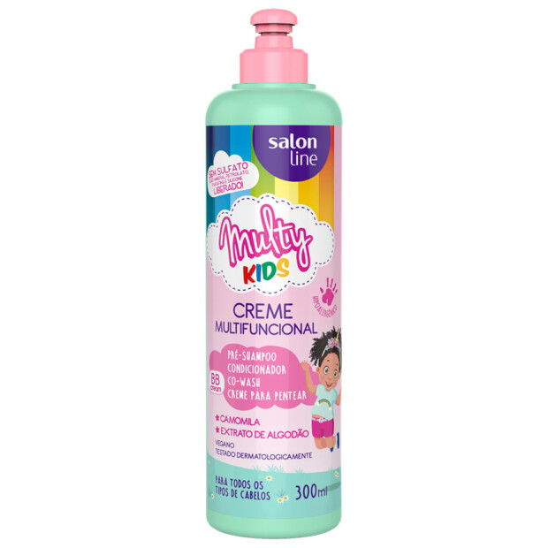 SALON LINE MULTY KIDS CREME MULTIFUNCIONAL 6x300ml – REF: SL-95326 - UNICENA