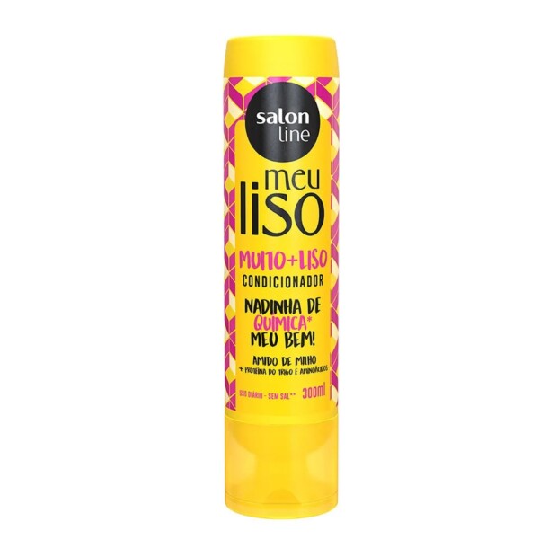 SALON LINE MEU LISO MUITO+LISO COND. 6x300ml – REF: SL-95239 - UNICENA