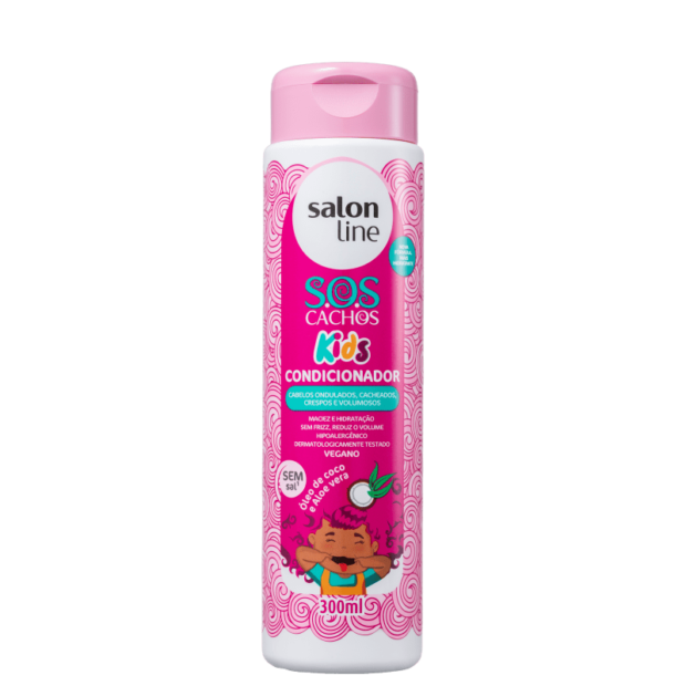 SALON LINE SOS CACHOS KIDS COND. 12x300ml – REF: SL-95117 - UNICENA