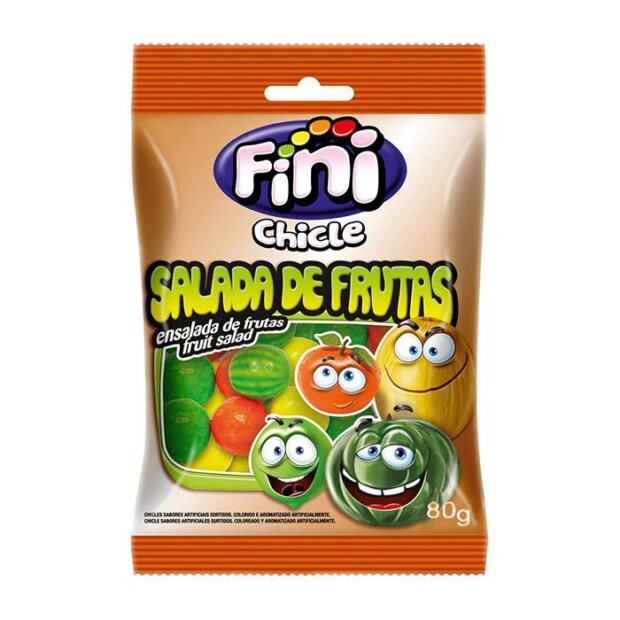 FINI CHICLE SALADA DE FRUTAS 12X80gr – REF:FI-0027 - UNICENA