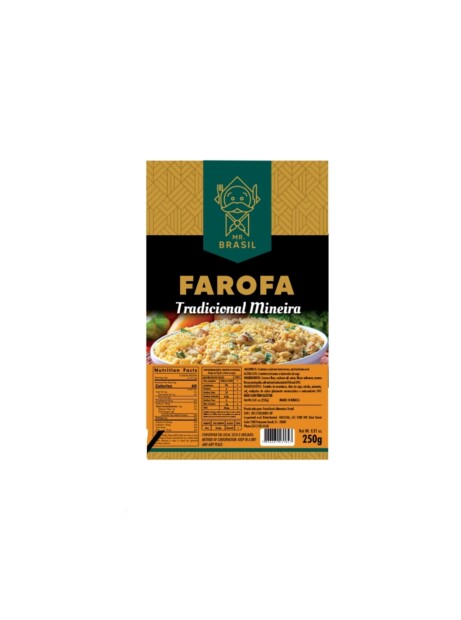 MR. BRASIL FAROFA MANDIOCA GOURMET TRADICIONAL MINEIRA 12X250g – REF: MR-0005 - UNICENA