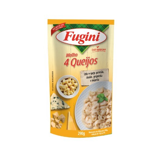 FUGINI MOLHO 4 QUEIJOS 32X290gr – REF: FU-0017 - UNICENA