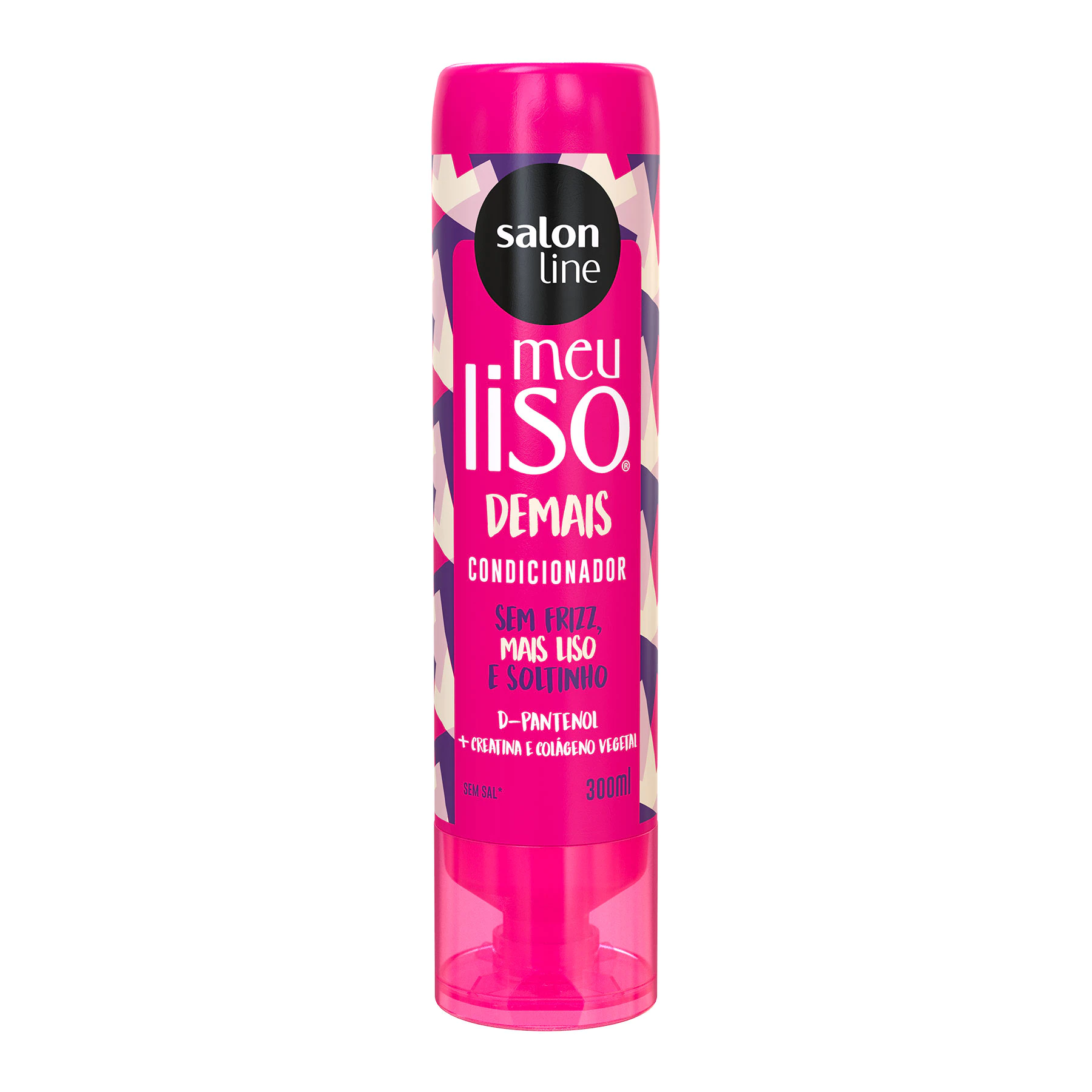 SALON LINE CONDICIONADOR MEU LISO DEMAIS 6X300ml – REF: SL-34944 - UNICENA