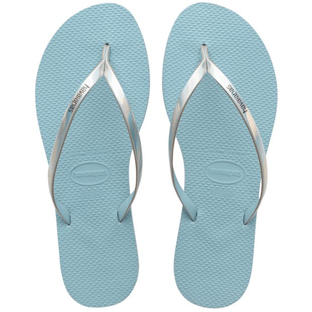 HAVAIANAS SAND. YOU METALLIC AZUL WATER 39/40 – REF: HAV-0140 - UNICENA