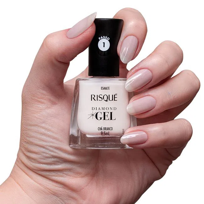 RISQUE ESMALTE GEL CHA BRANCO 6X9.5ml –  REF: RI-0037 - UNICENA