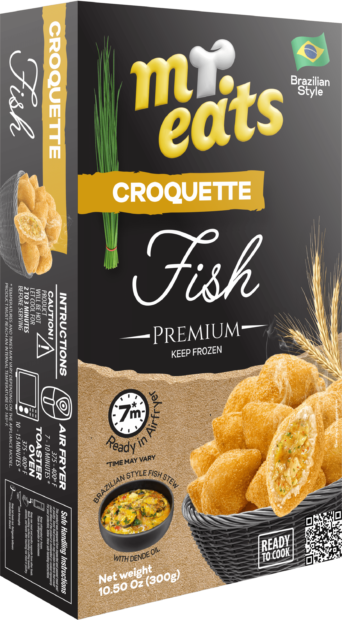 Mr. eats CROQUETTE MOQUECA DE PEIXE FRIED 14x300g – REF: ME-0026 - UNICENA