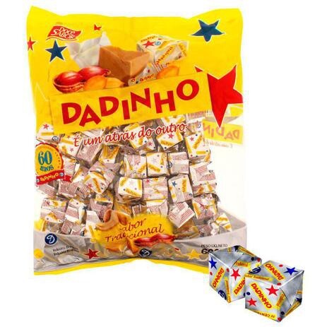 DADINHO DOCE DE AMENDOIM 1X600gr – REF: DD-0002 - UNICENA