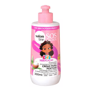 SALON LINE SOS CACHOS KIDS CREME PARA PENTEAR 12X300ml – REF: SL-34874 - UNICENA