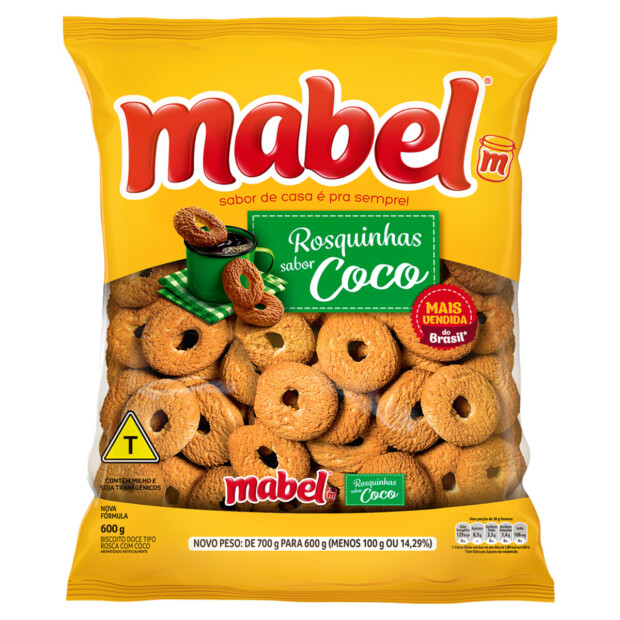 MABEL ROSQUINHA DE COCO 18X600gr – REF: MB-0001 - UNICENA