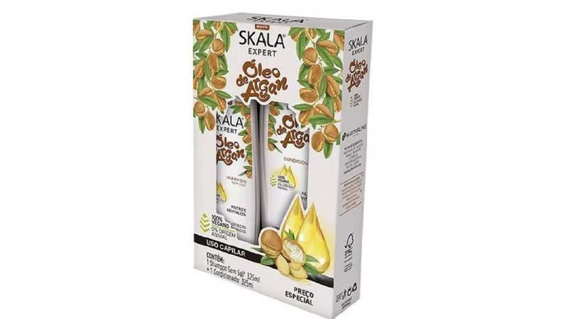 KALA SHAMPOO+CONDICIONADOR OLEO DE ARGAN-6X325ml – REF: SK-0035 - UNICENA