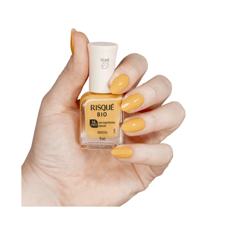 RISQUE ESMALTE BIO VEGANO GIRASSOL 6X9ml – REF: RI-0063 - UNICENA