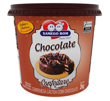 XAMEGO BOM SOB. LACTEA CHOCOLATE CONFEITARE 6X2Kg – REF: XB-712 - UNICENA