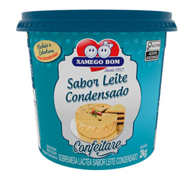 XAMEGO BOM SOB. LACTEA SABOR DE LEITE CONDENSADO CONFEITARE 6X2Kg – REF: XB-715 - UNICENA